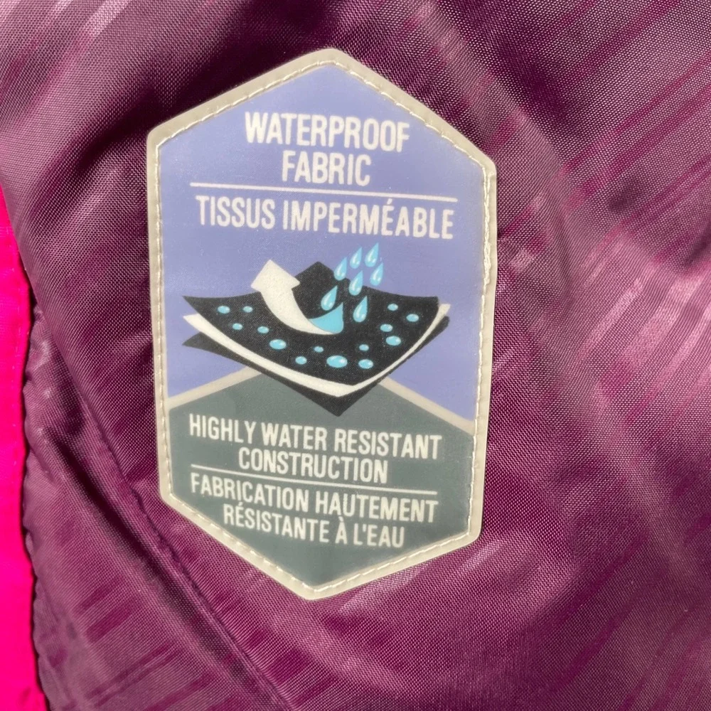 Columbia Womens Waterproof Winter Ski Jacket Pink Purple Insulated Small‎ Flaw